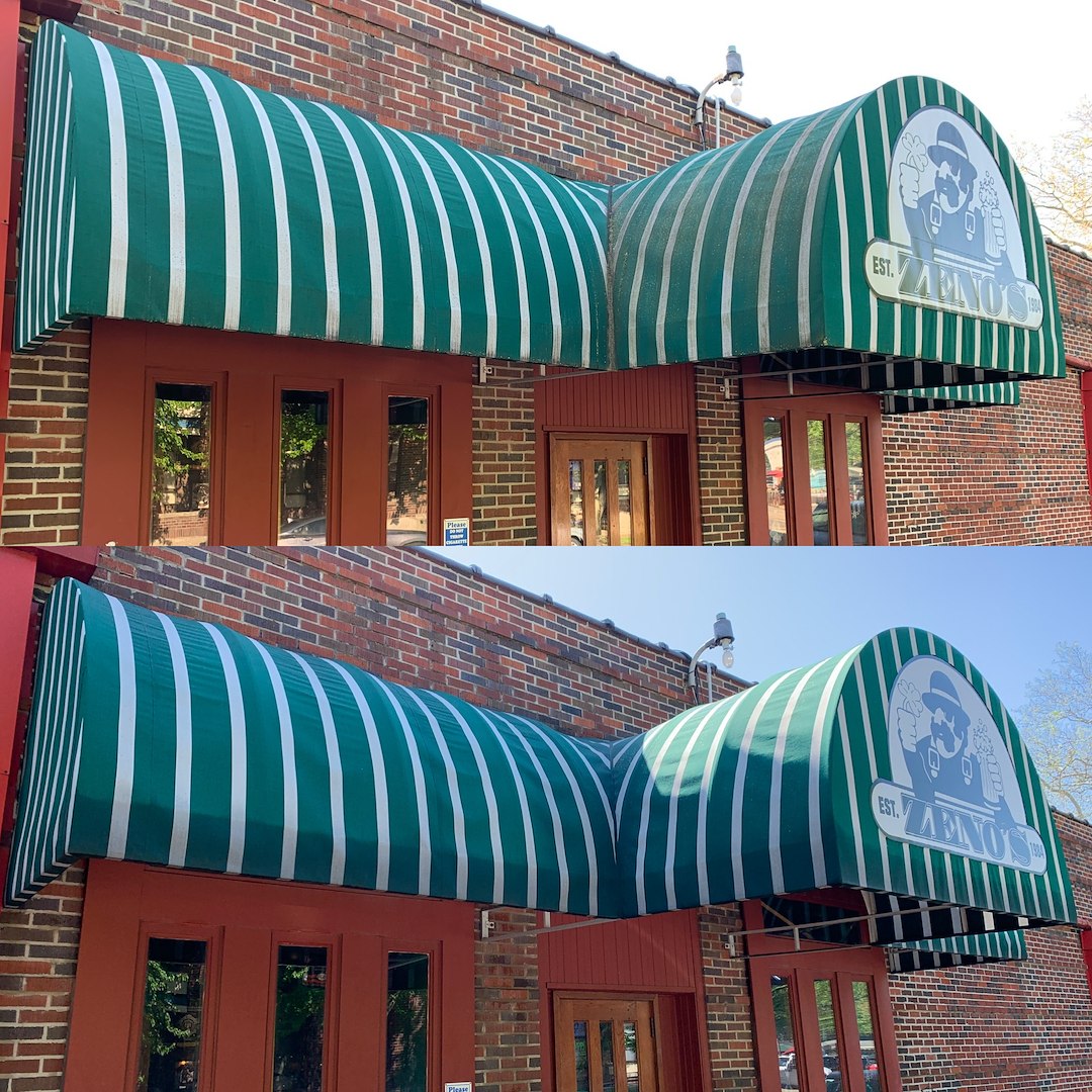 A Welcoming Entrance Restored: Clean Life Cleans Zenos Awning