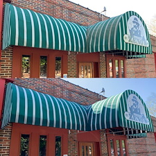 A Welcoming Entrance Restored: Clean Life Cleans Zeno's Awning